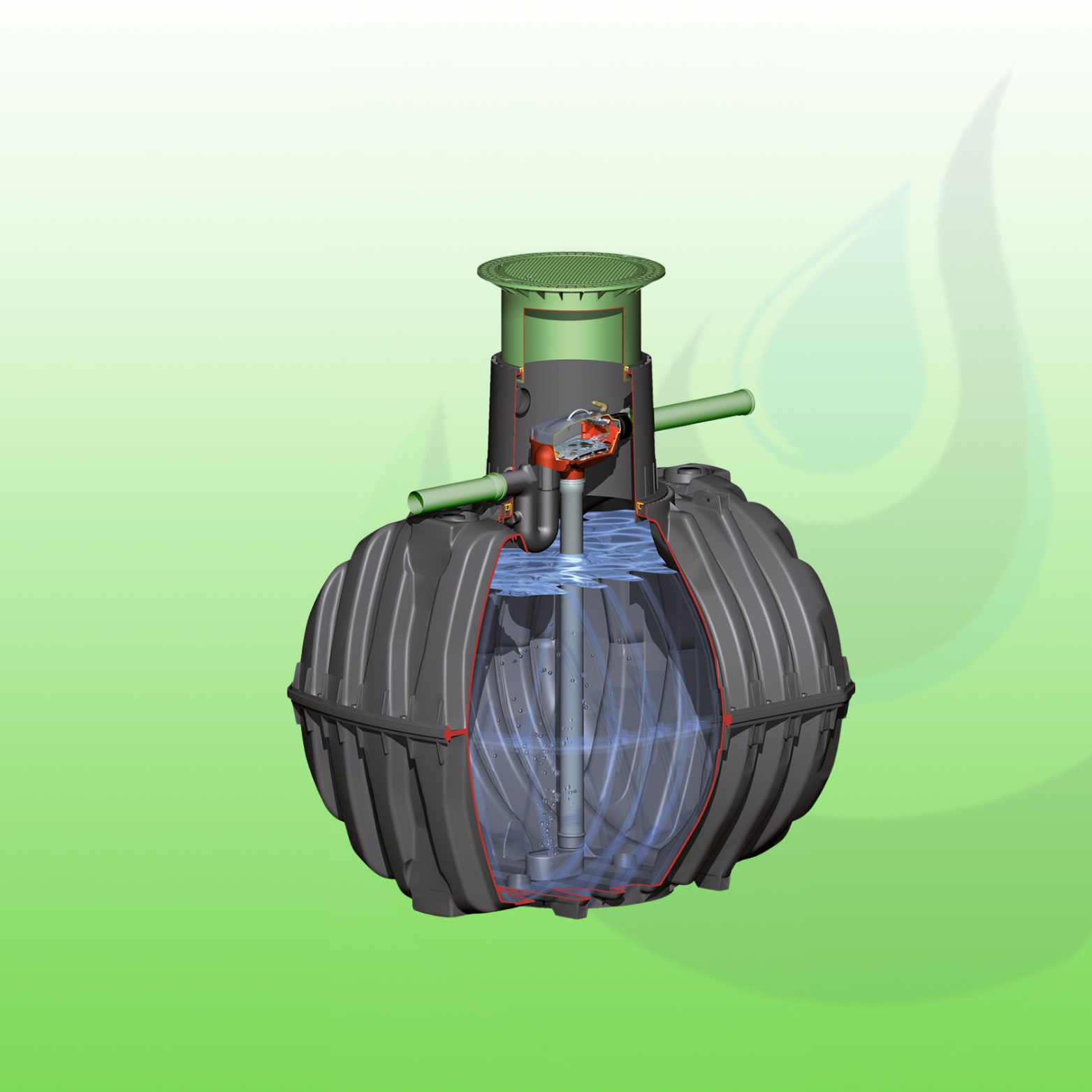 Carat ondergrondse regenwatertank